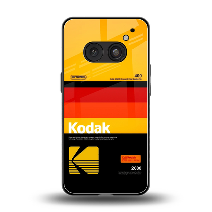 Keep Happiness Yellow back phone cover | glass case for nothing phone 2a plus