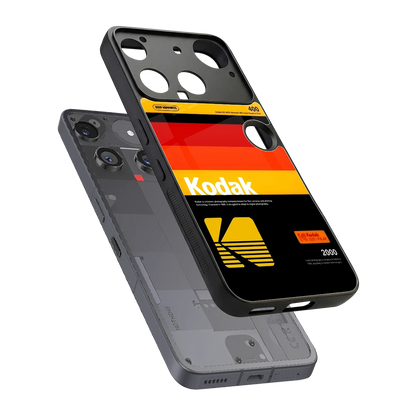 Keep Happiness Yellow sleek nothing phone 3 cover with tempered glass back and TPU edges
