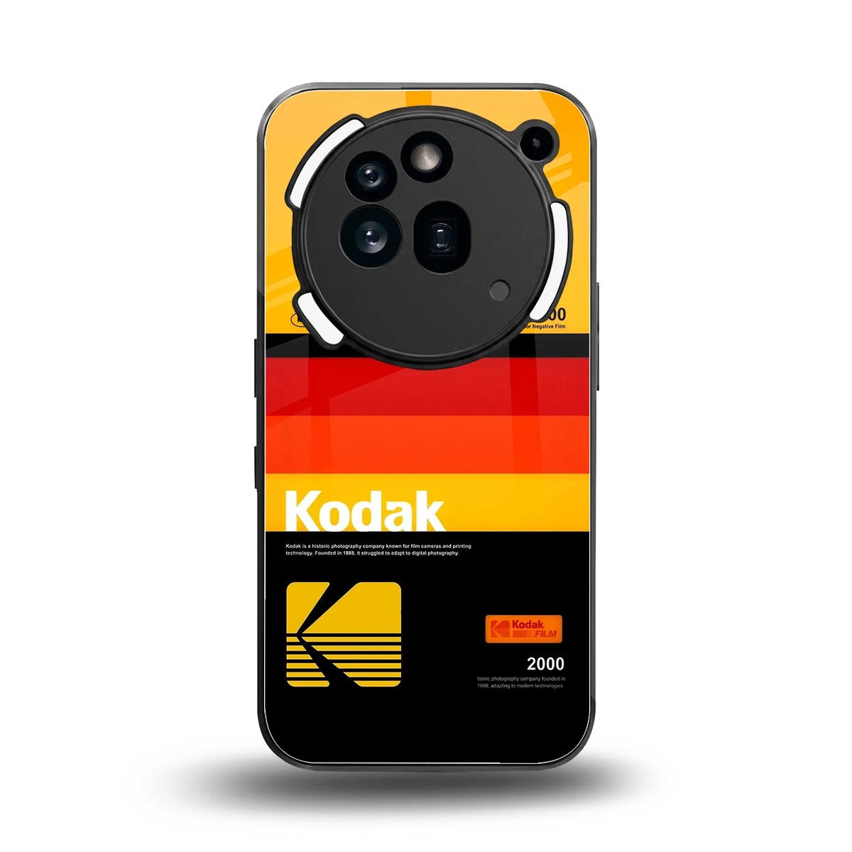 Keep Happiness Yellow back phone cover | glass case for nothing phone 3a pro