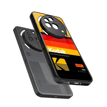 Keep Happiness Yellow sleek nothing phone 3a pro cover with tempered glass back and TPU edges