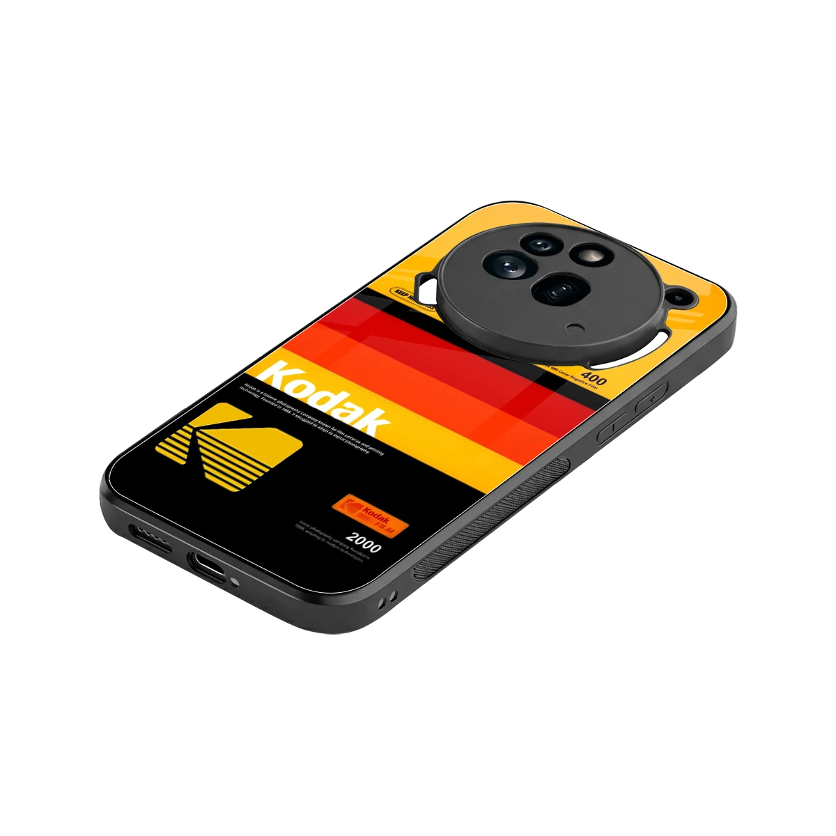 Keep Happiness Yellow stylish phone case for nothing phone 3a pro | glossy glass and slim fit