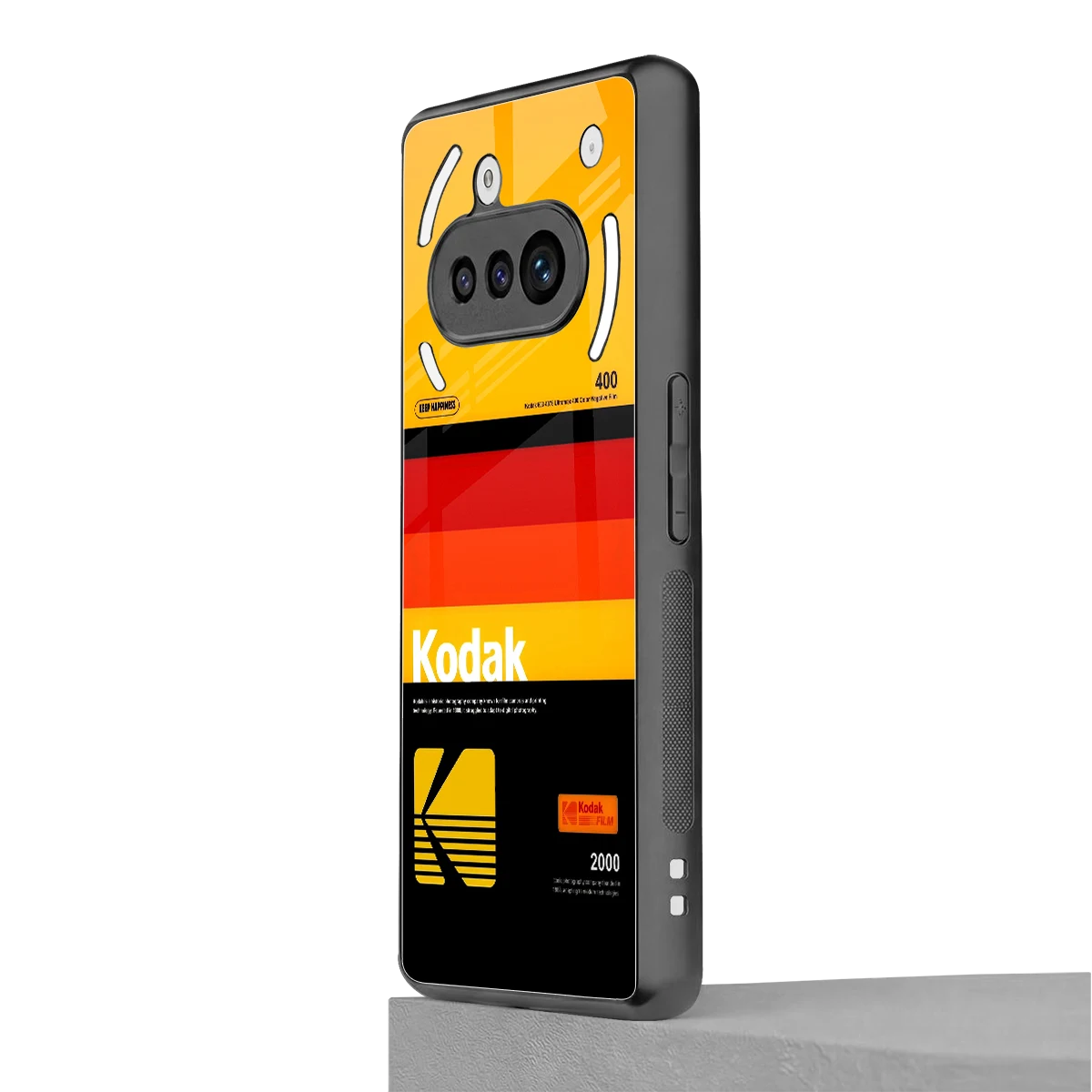 Keep Happiness Yellow nothing phone 3a mobile cover | shockproof glass phone case