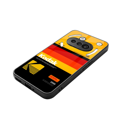Keep Happiness Yellow stylish phone case for nothing phone 3a | glossy glass and slim fit