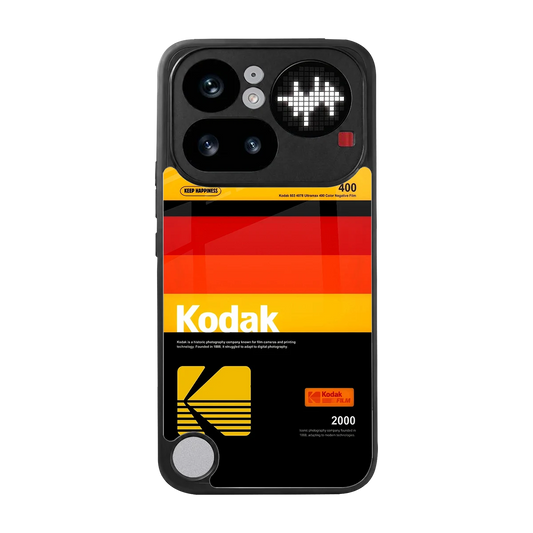 Keep Happiness Yellow back phone cover | glass case for nothing phone 4a pro