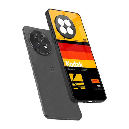 Keep Happiness Yellow sleek oneplus 13r cover with tempered glass back and TPU edges