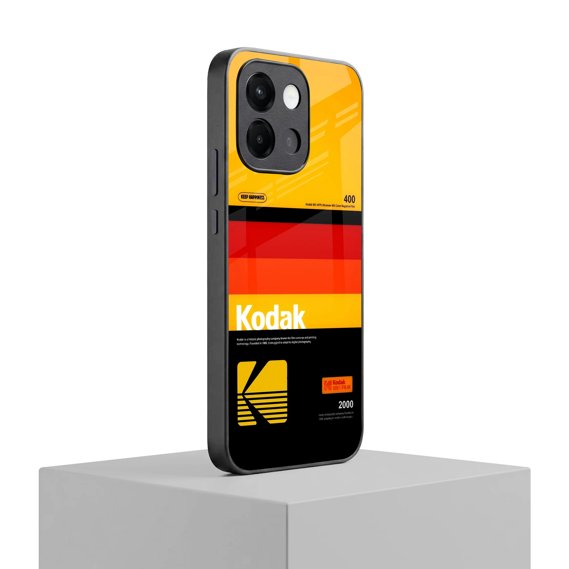Keep Happiness Yellow oneplus 13s mobile cover | shockproof glass phone case