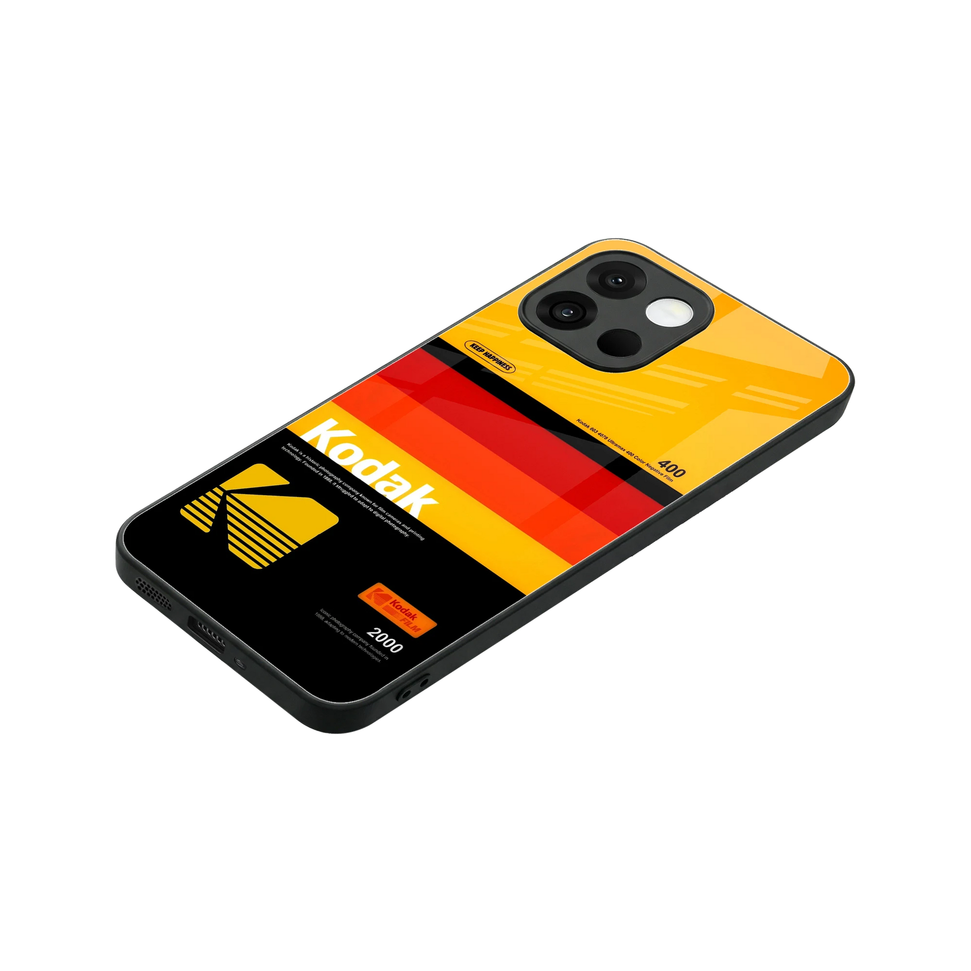 Keep Happiness Yellow stylish phone case for oneplus 13s | glossy glass and slim fit