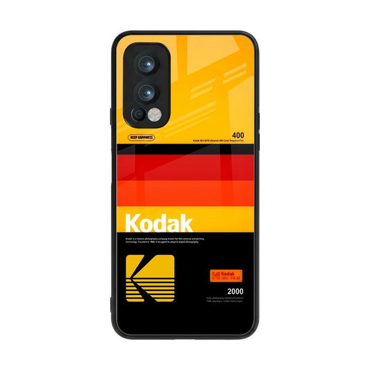 Keep Happiness Yellow back phone cover | glass case for oneplus nord 2