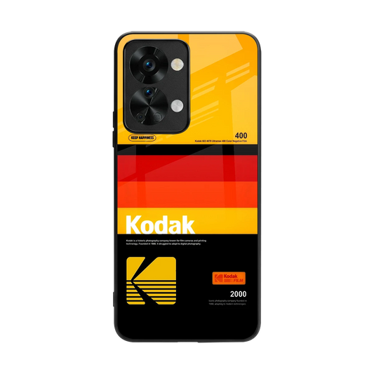 Keep Happiness Yellow back phone cover | glass case for oneplus nord 2t
