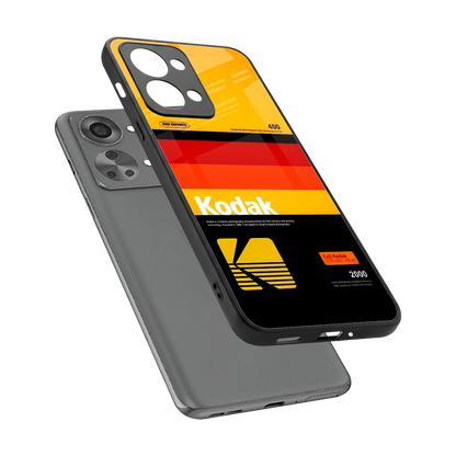 Keep Happiness Yellow sleek oneplus nord 2t cover with tempered glass back and TPU edges