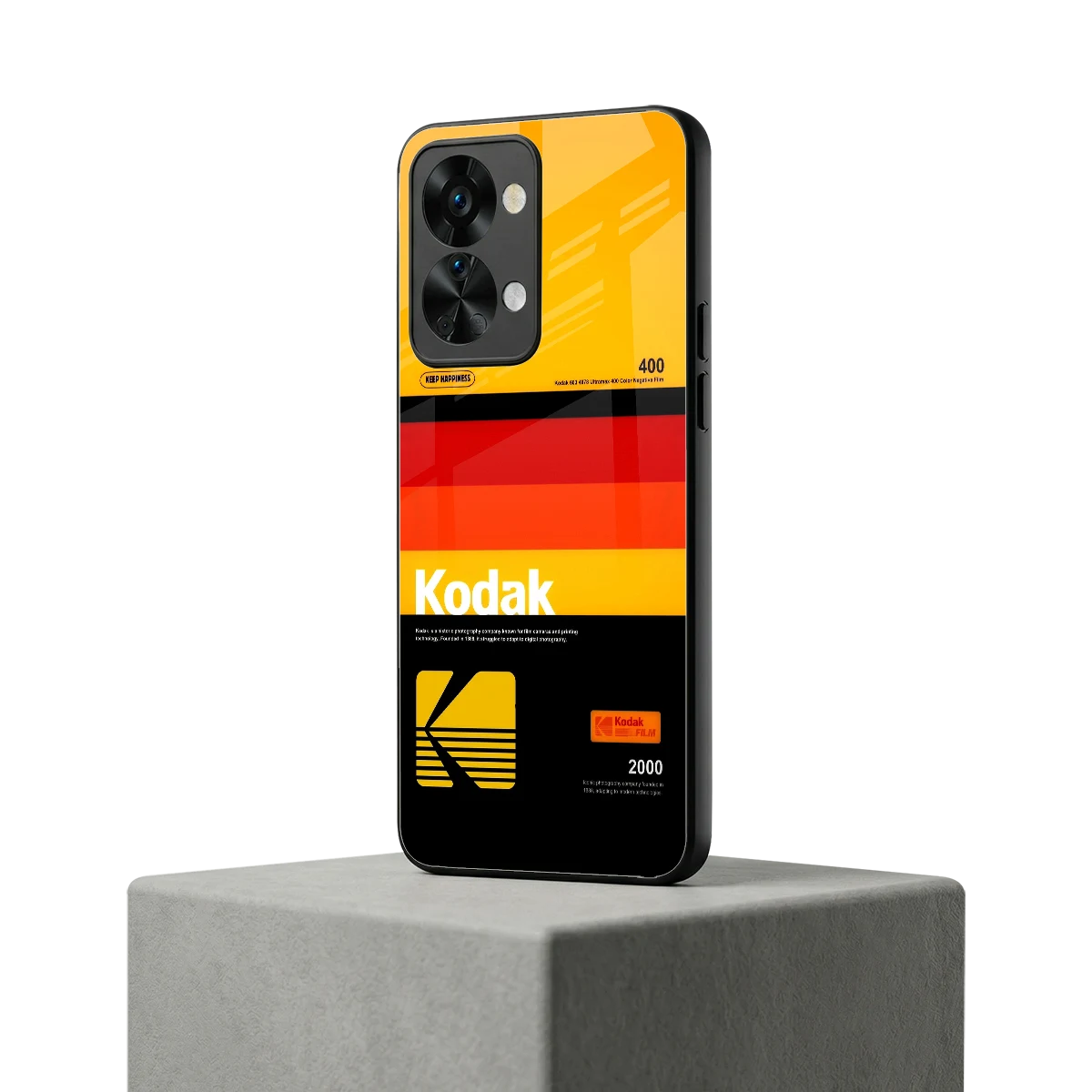 Keep Happiness Yellow oneplus nord 2t mobile cover | shockproof glass phone case