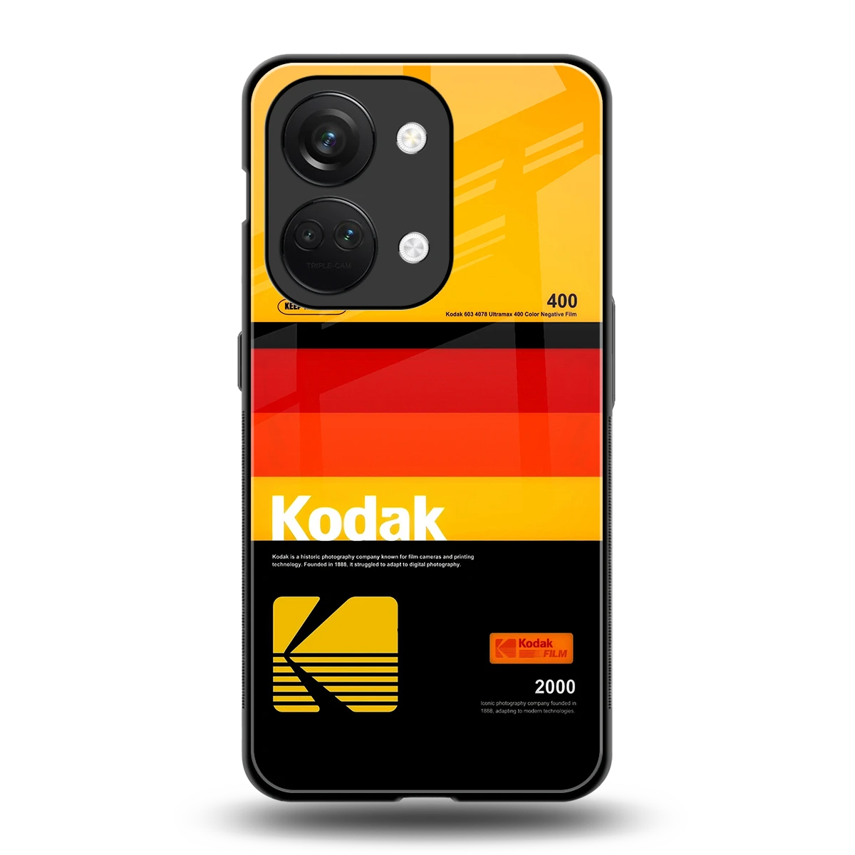 Keep Happiness Yellow back phone cover | glass case for oneplus nord 3