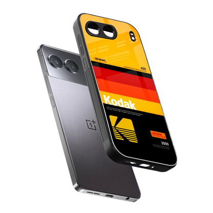 Keep Happiness Yellow sleek oneplus nord 4 cover with tempered glass back and TPU edges