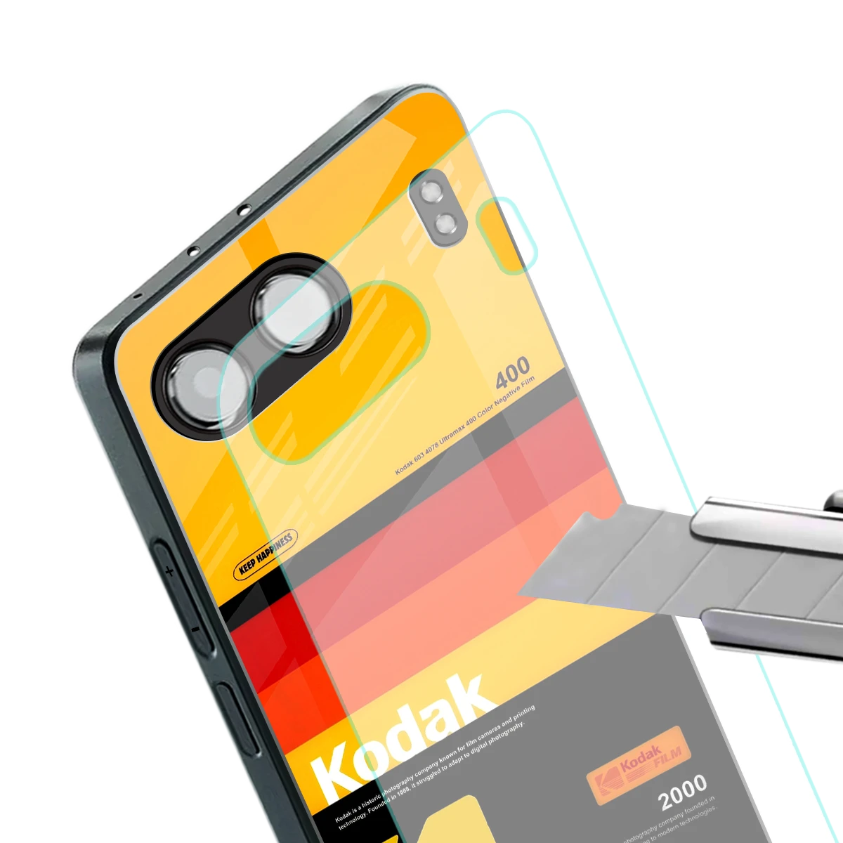 Keep Happiness Yellow stylish phone case for oneplus nord 4 | glossy glass and slim fit