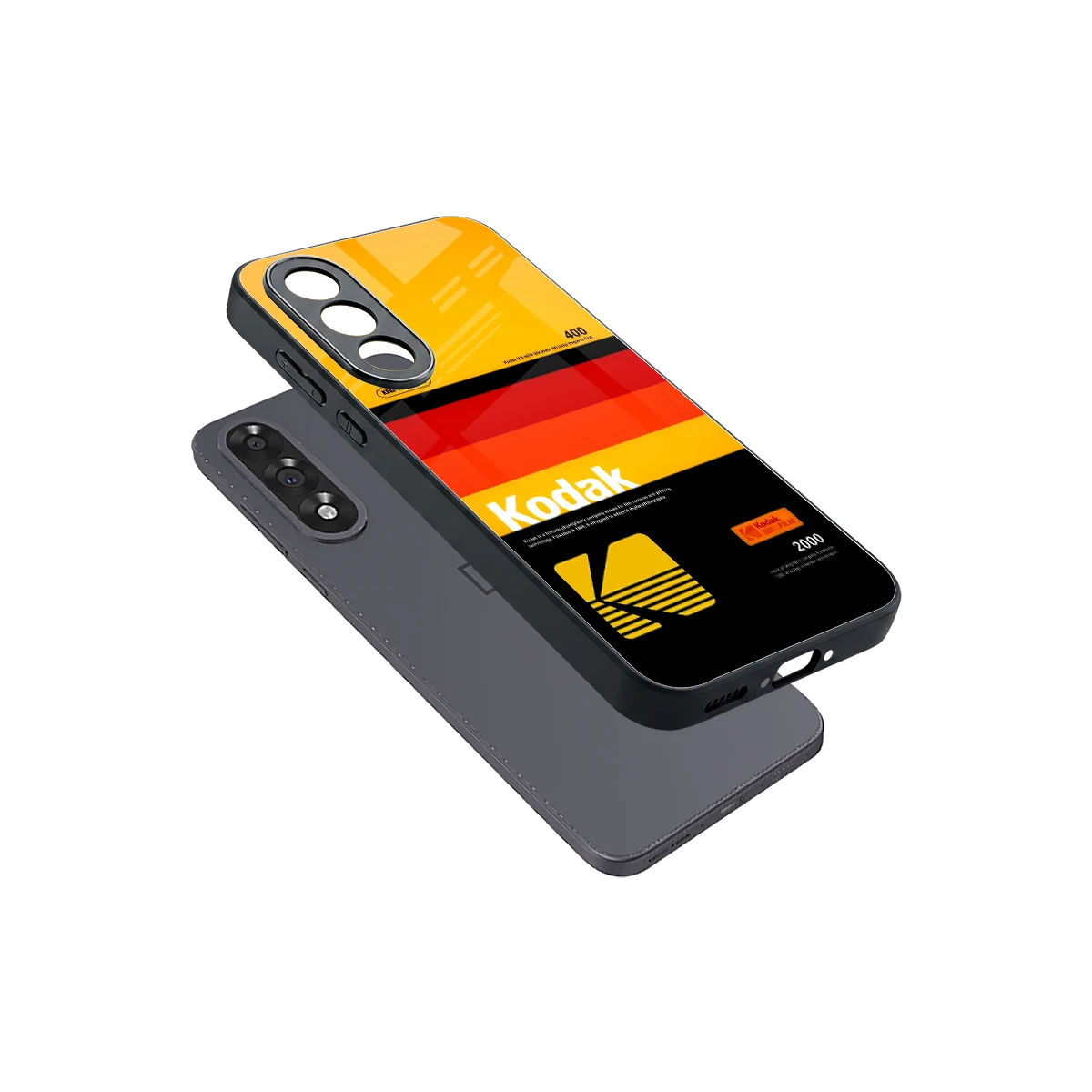Keep Happiness Yellow sleek oneplus nord 5 cover with tempered glass back and TPU edges