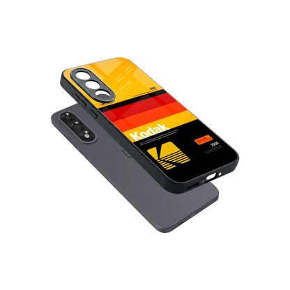 Keep Happiness Yellow sleek oneplus nord 5 cover with tempered glass back and TPU edges