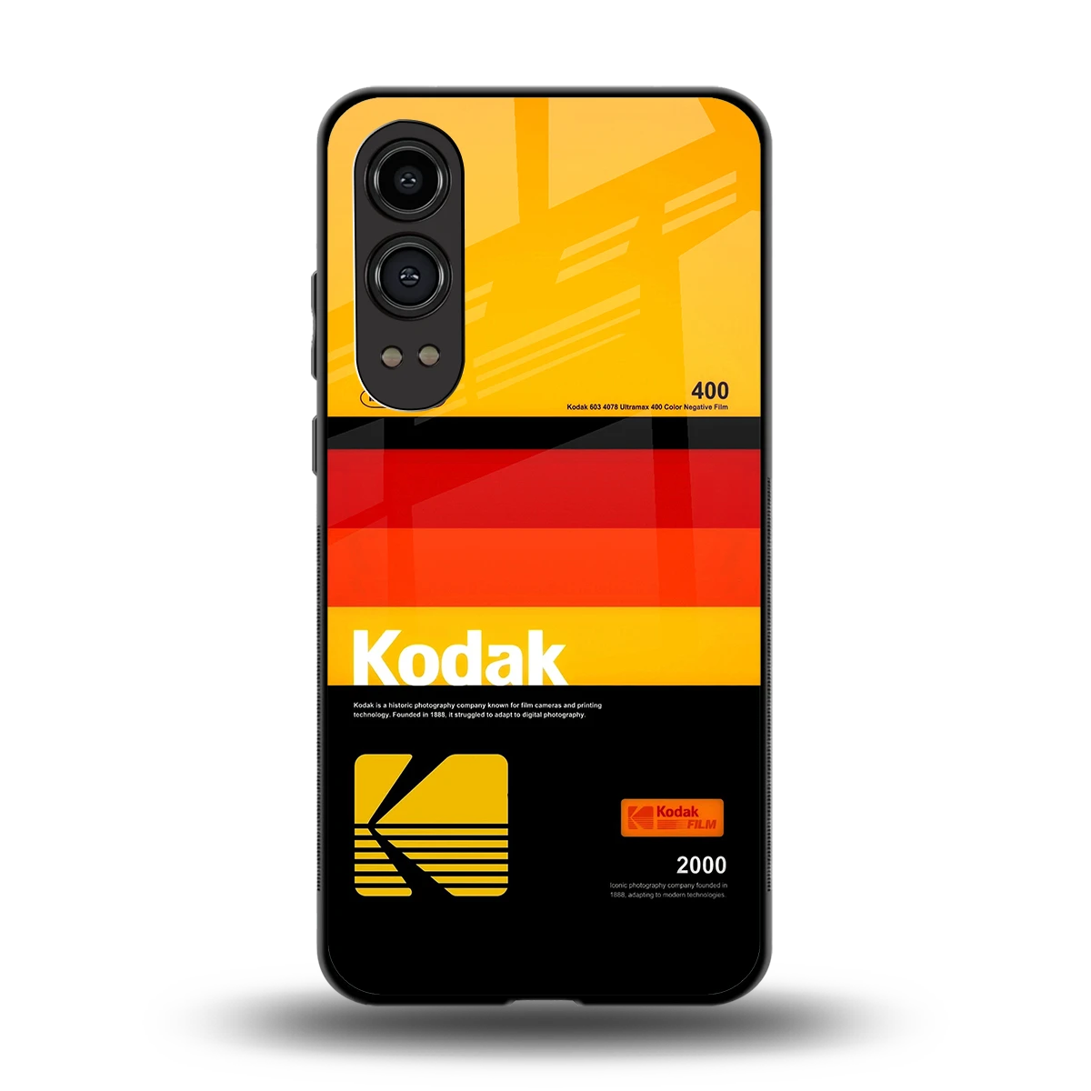 Keep Happiness Yellow back phone cover | glass case for oneplus nord ce 4 lite