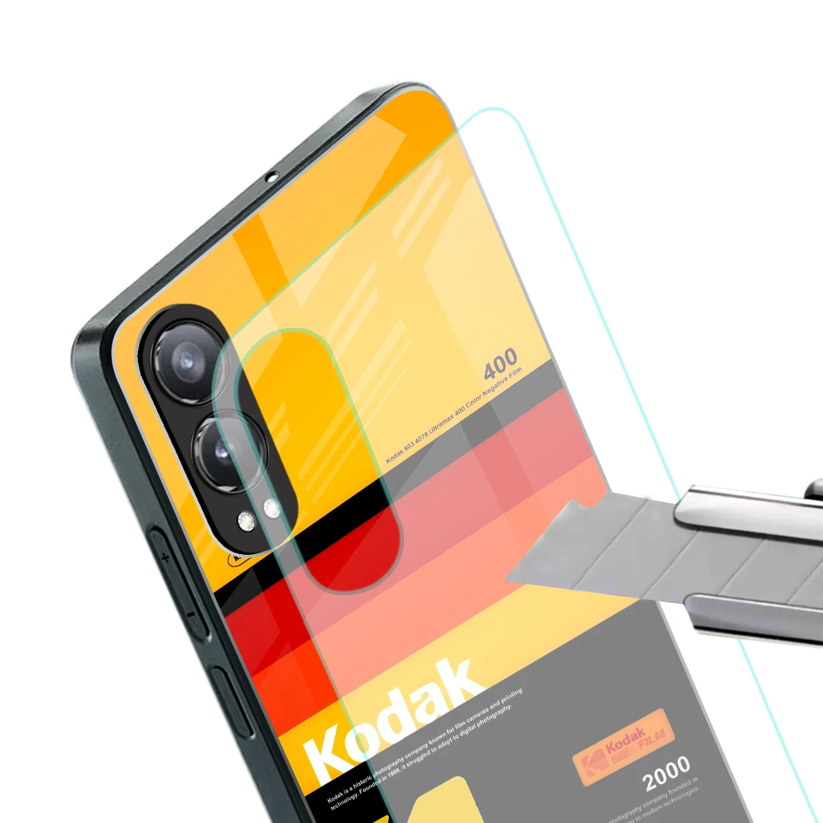 Keep Happiness Yellow stylish phone case for oneplus nord ce 4 lite | glossy glass and slim fit