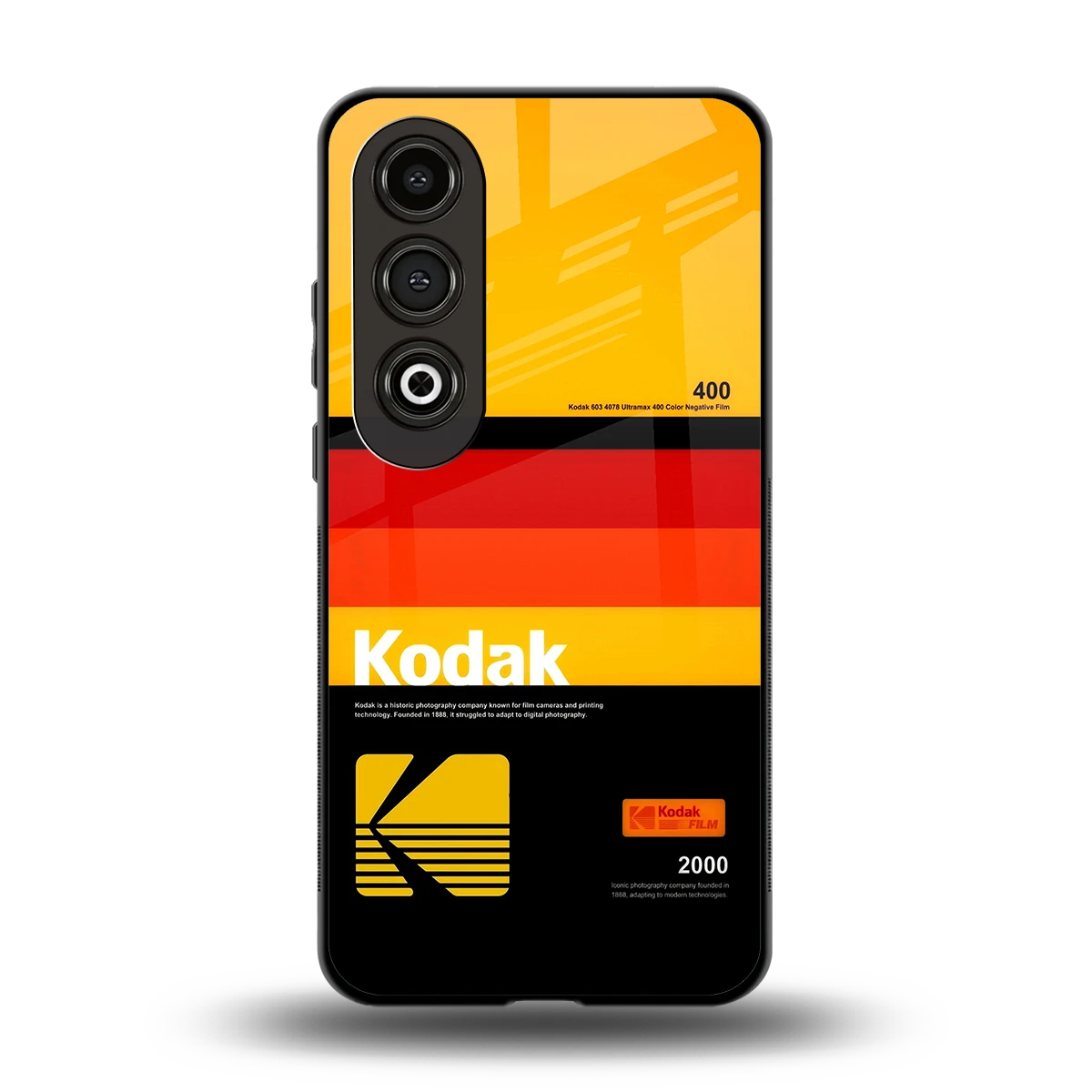 Keep Happiness Yellow back phone cover | glass case for oneplus nord ce 4