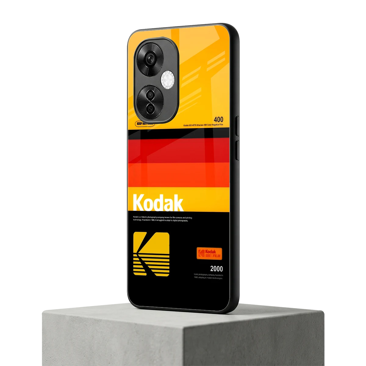Keep Happiness Yellow oneplus nord ce 3 lite mobile cover | shockproof glass phone case