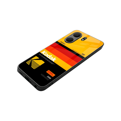 Keep Happiness Yellow stylish phone case for oppo a5x 5g | glossy glass and slim fit