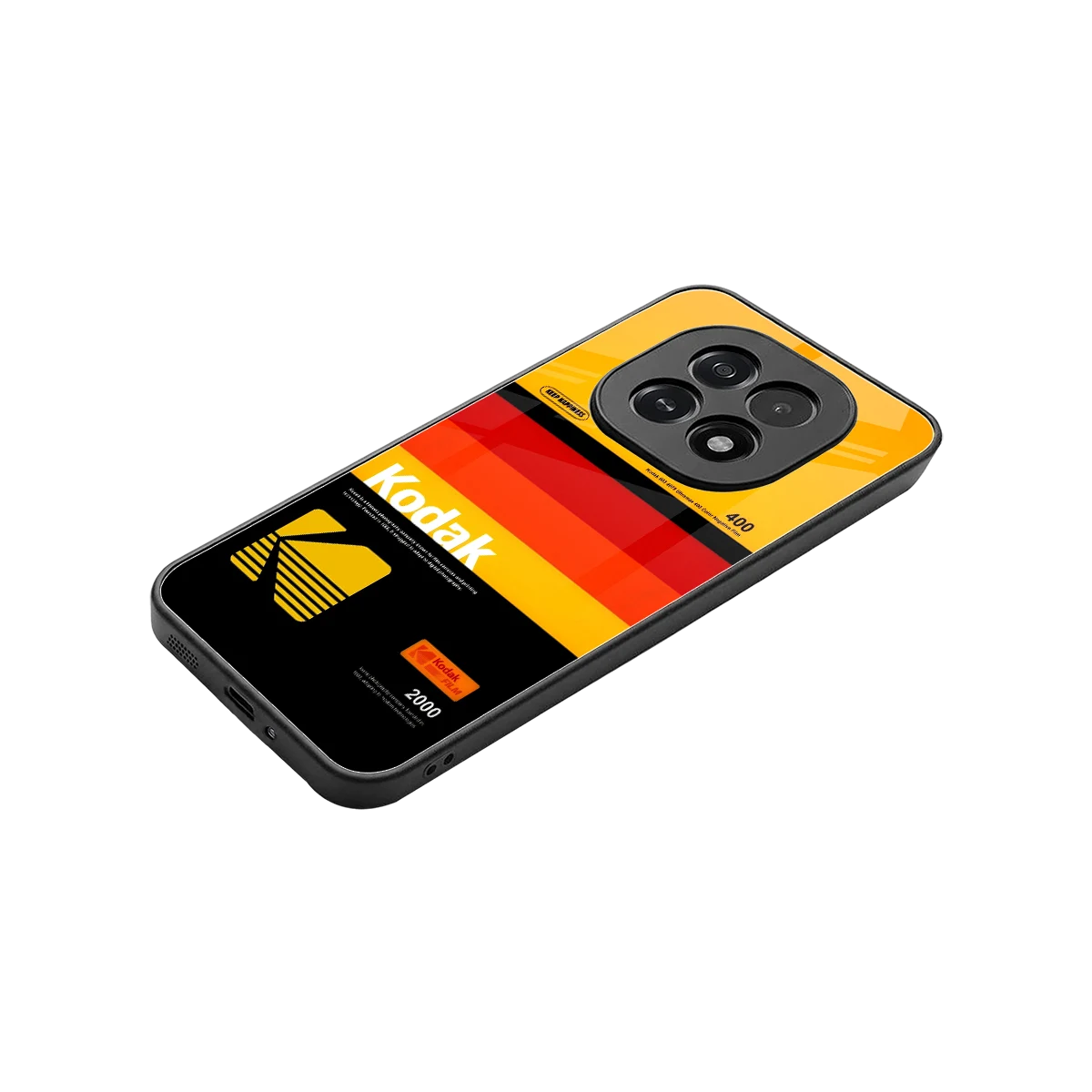 Keep Happiness Yellow stylish phone case for oppo f29 5g | glossy glass and slim fit
