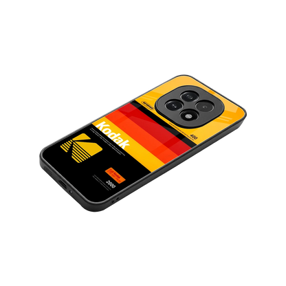 Keep Happiness Yellow stylish phone case for oppo f29 5g | glossy glass and slim fit