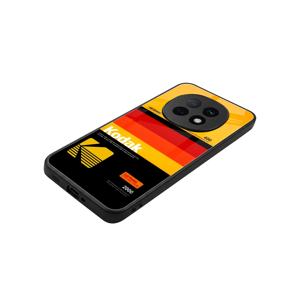 Keep Happiness Yellow stylish phone case for oppo f29 pro 5g | glossy glass and slim fit