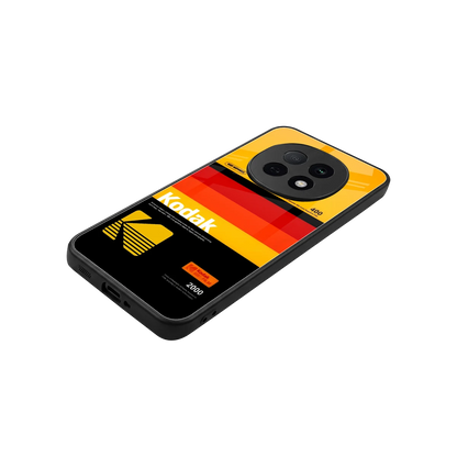 Keep Happiness Yellow stylish phone case for oppo f29 pro 5g | glossy glass and slim fit
