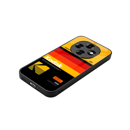 Keep Happiness Yellow stylish phone case for oppo f31 pro 5g | glossy glass and slim fit