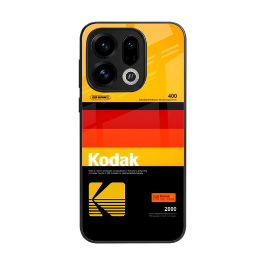 Keep Happiness Yellow back phone cover | glass case for oppo find x9