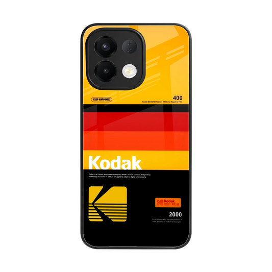 Keep Happiness Yellow back phone cover | glass case for oppo k13 5g