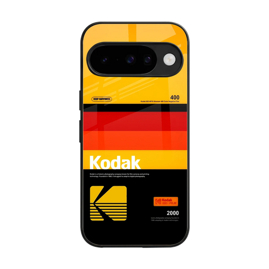 Keep Happiness Yellow back phone cover | glass case for google pixel 10