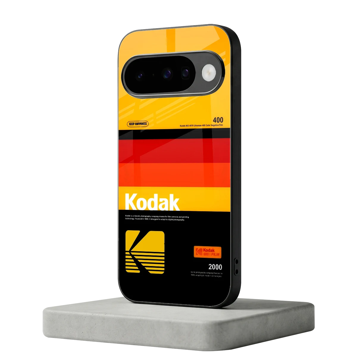 Keep Happiness Yellow google pixel 10 mobile cover | shockproof glass phone case