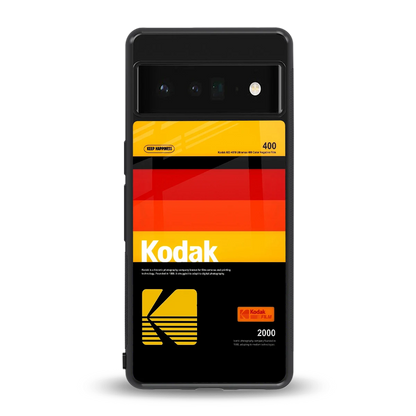 Keep Happiness Yellow back phone cover | glass case for google pixel 6 pro