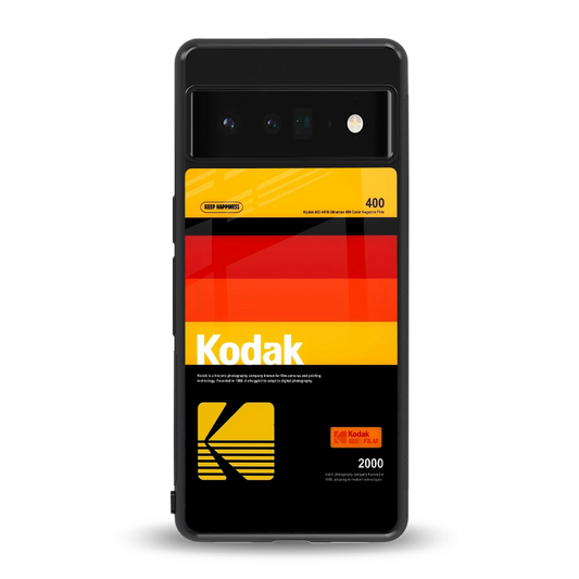 Keep Happiness Yellow back phone cover | glass case for google pixel 6 pro