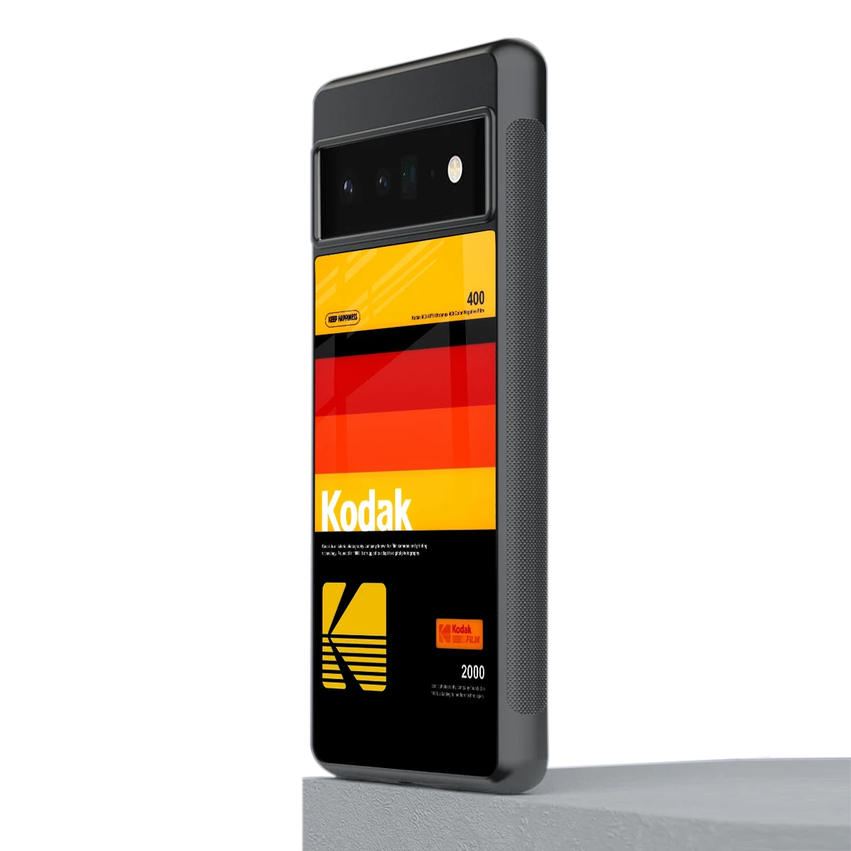 Keep Happiness Yellow stylish phone case for google pixel 6 pro | glossy glass and slim fit