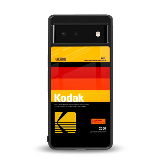 Keep Happiness Yellow back phone cover | glass case for google pixel 6