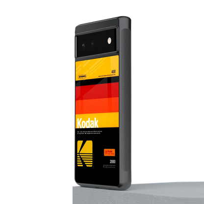 Keep Happiness Yellow stylish phone case for google pixel 6a | glossy glass and slim fit