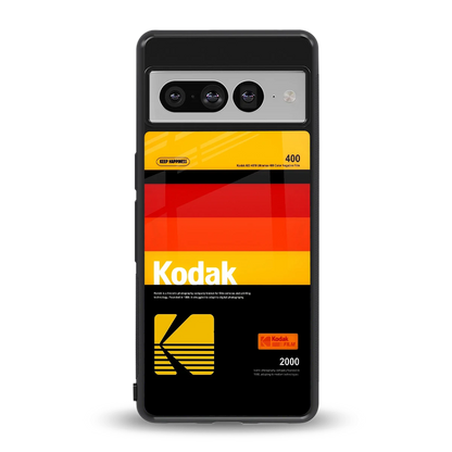 Keep Happiness Yellow back phone cover | glass case for google pixel 7 pro