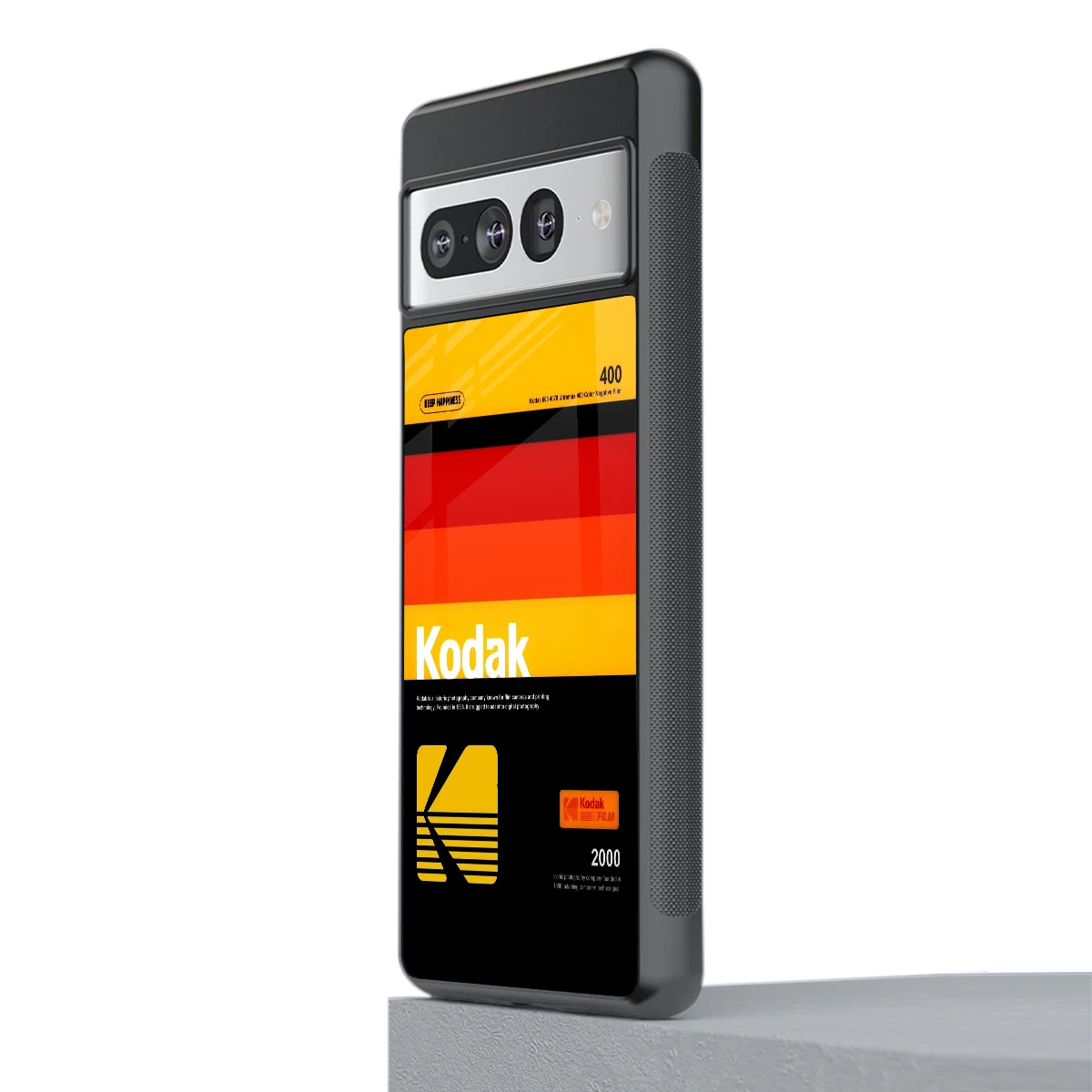 Keep Happiness Yellow stylish phone case for google pixel 7 pro | glossy glass and slim fit