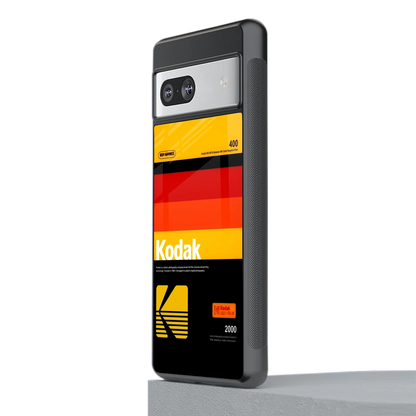 Keep Happiness Yellow stylish phone case for google pixel 7a | glossy glass and slim fit