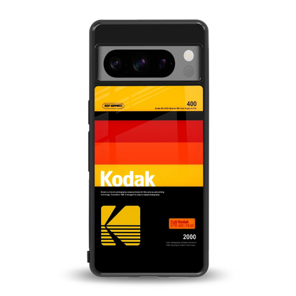 Keep Happiness Yellow back phone cover | glass case for google pixel 8 pro