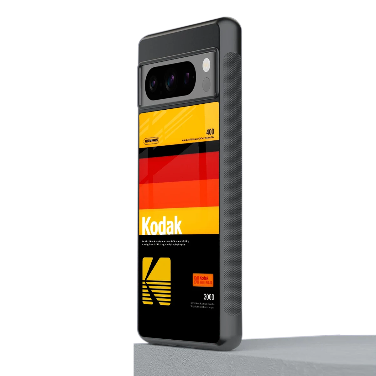 Keep Happiness Yellow stylish phone case for google pixel 8 pro | glossy glass and slim fit