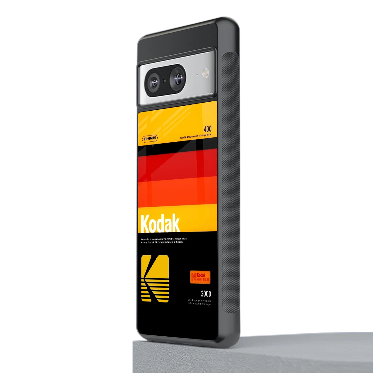 Keep Happiness Yellow stylish phone case for google pixel 8 | glossy glass and slim fit