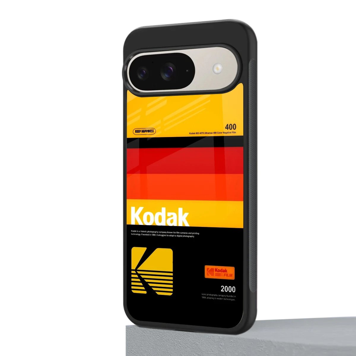 Keep Happiness Yellow google pixel 9 mobile cover | shockproof glass phone case