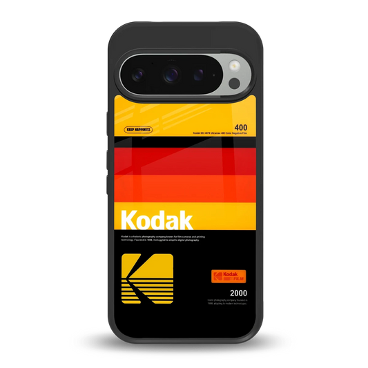 Keep Happiness Yellow back phone cover | glass case for google pixel 9 pro