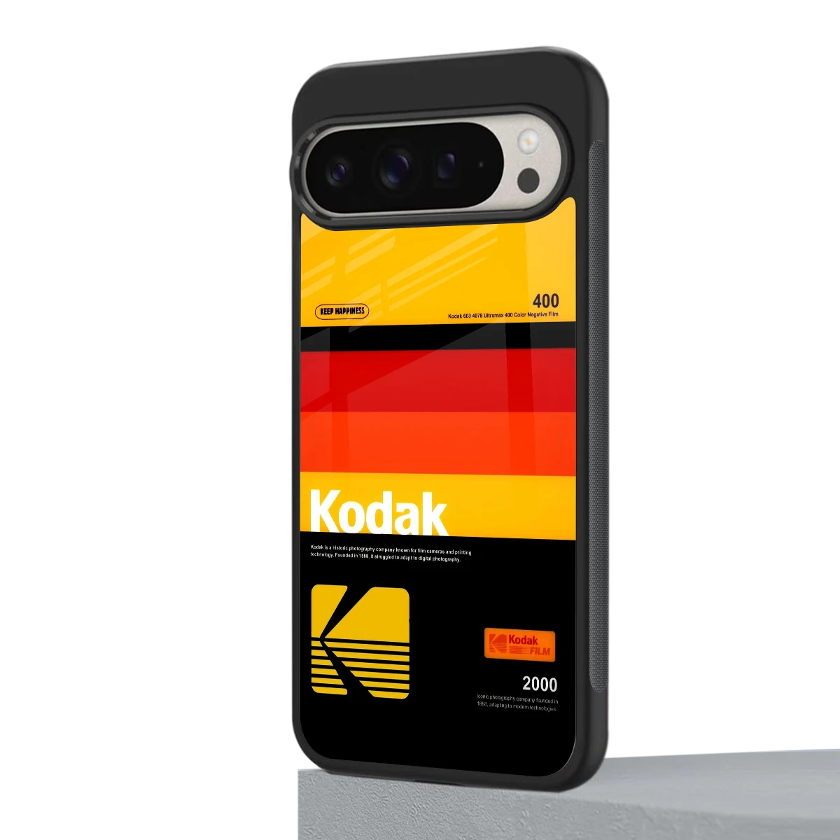 Keep Happiness Yellow google pixel 9 pro mobile cover | shockproof glass phone case