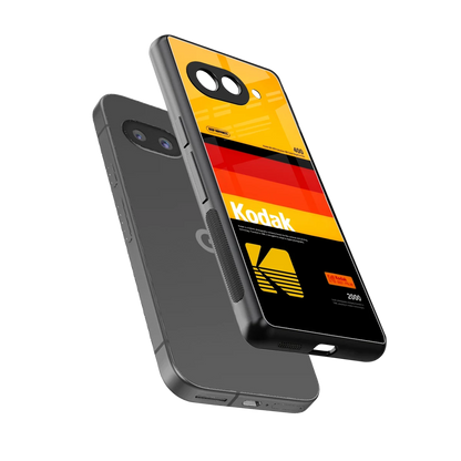 Keep Happiness Yellow sleek google pixel 10a cover with tempered glass back and TPU edges