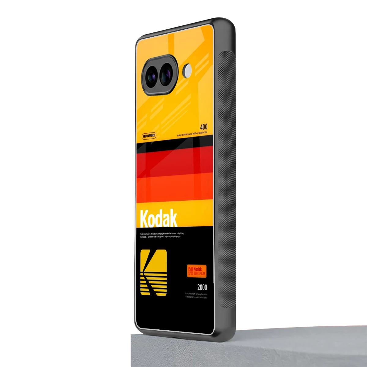 Keep Happiness Yellow google pixel 10a mobile cover | shockproof glass phone case